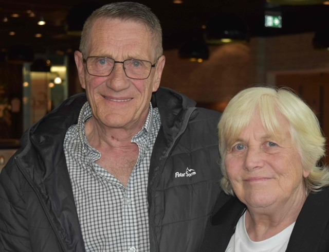 2 - Danny Davey pictured with his wife Cheryll at Suffolk New College.JPG