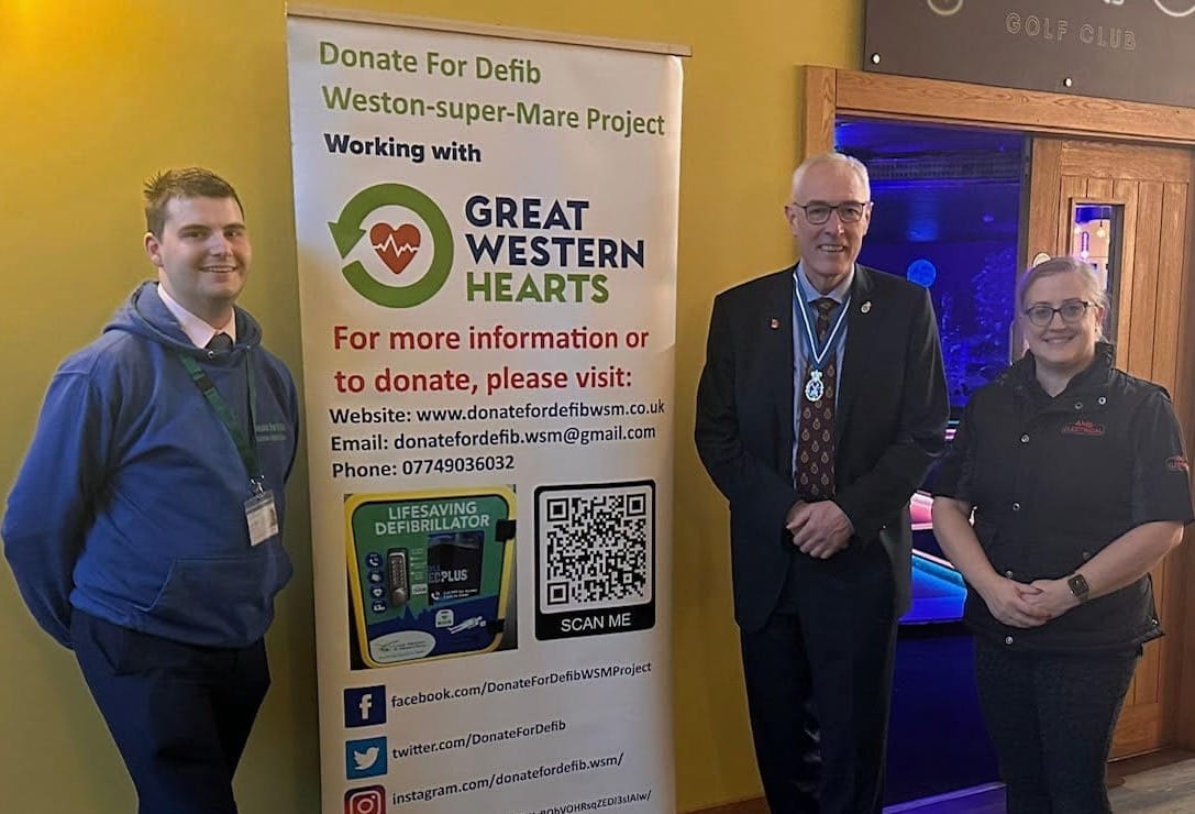 Local Charity's Defibrillator Project Impresses High Sheriff of Somerset