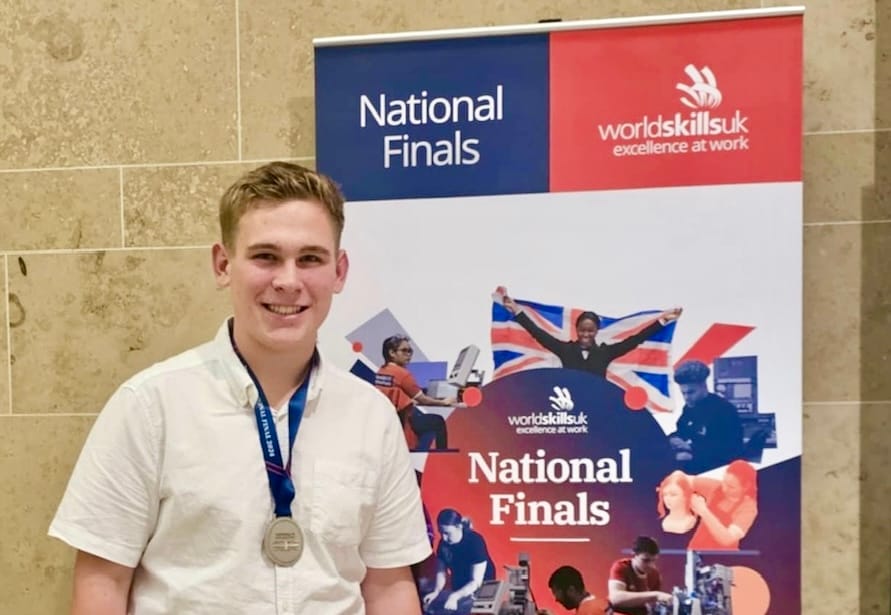 Ex-Head Boy Praised by Sir Alan Titchmarsh Wins Silver at World Skills Competition