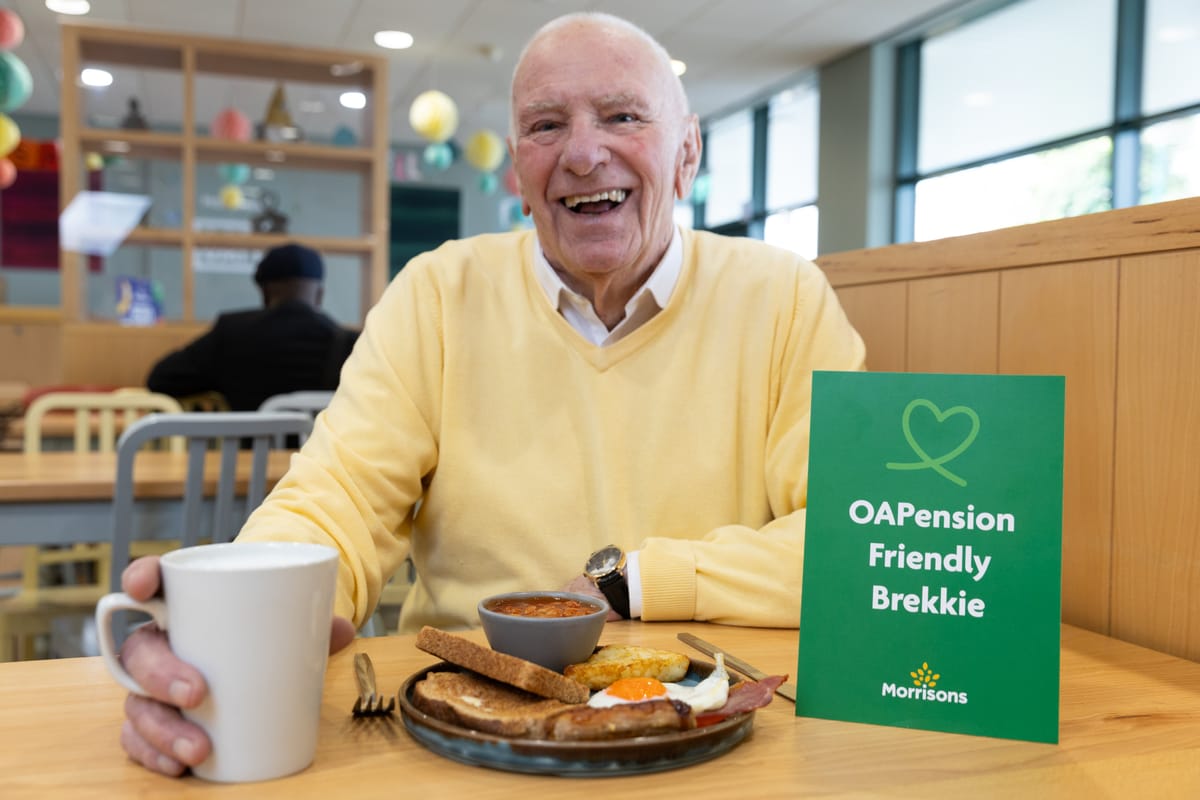 Senior Savings: Morrisons Launches New 'OAP-Pension Friendly Breakfast' in Cafes For Just £5