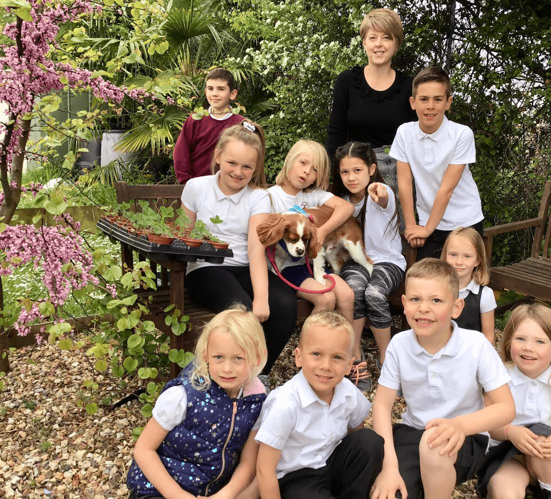 Generous residents and businesses are helping green-fingered pupils to develop their flourishing gardening club
