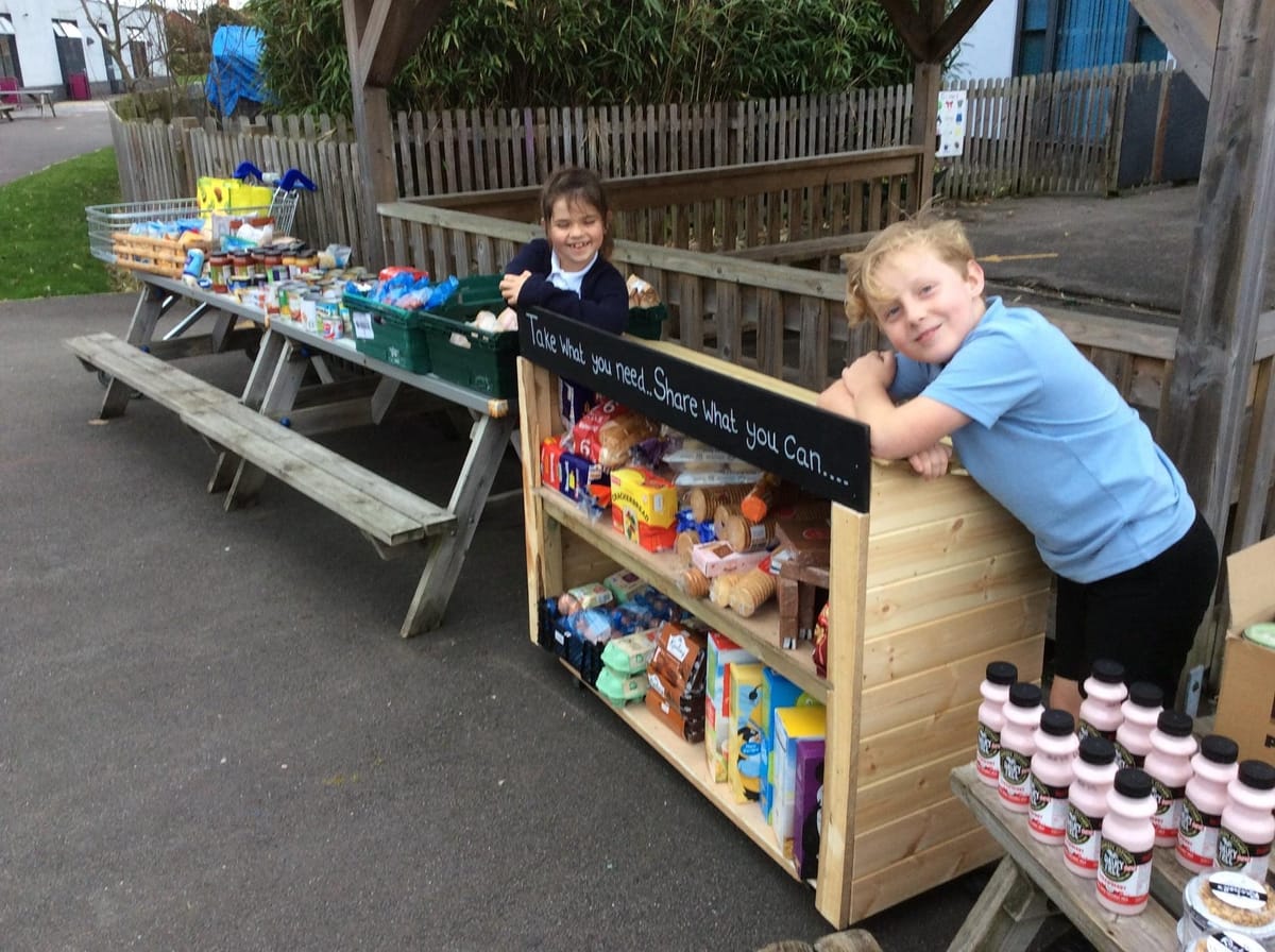 Big hearted school turns into food distribution centre – helping hundreds of families