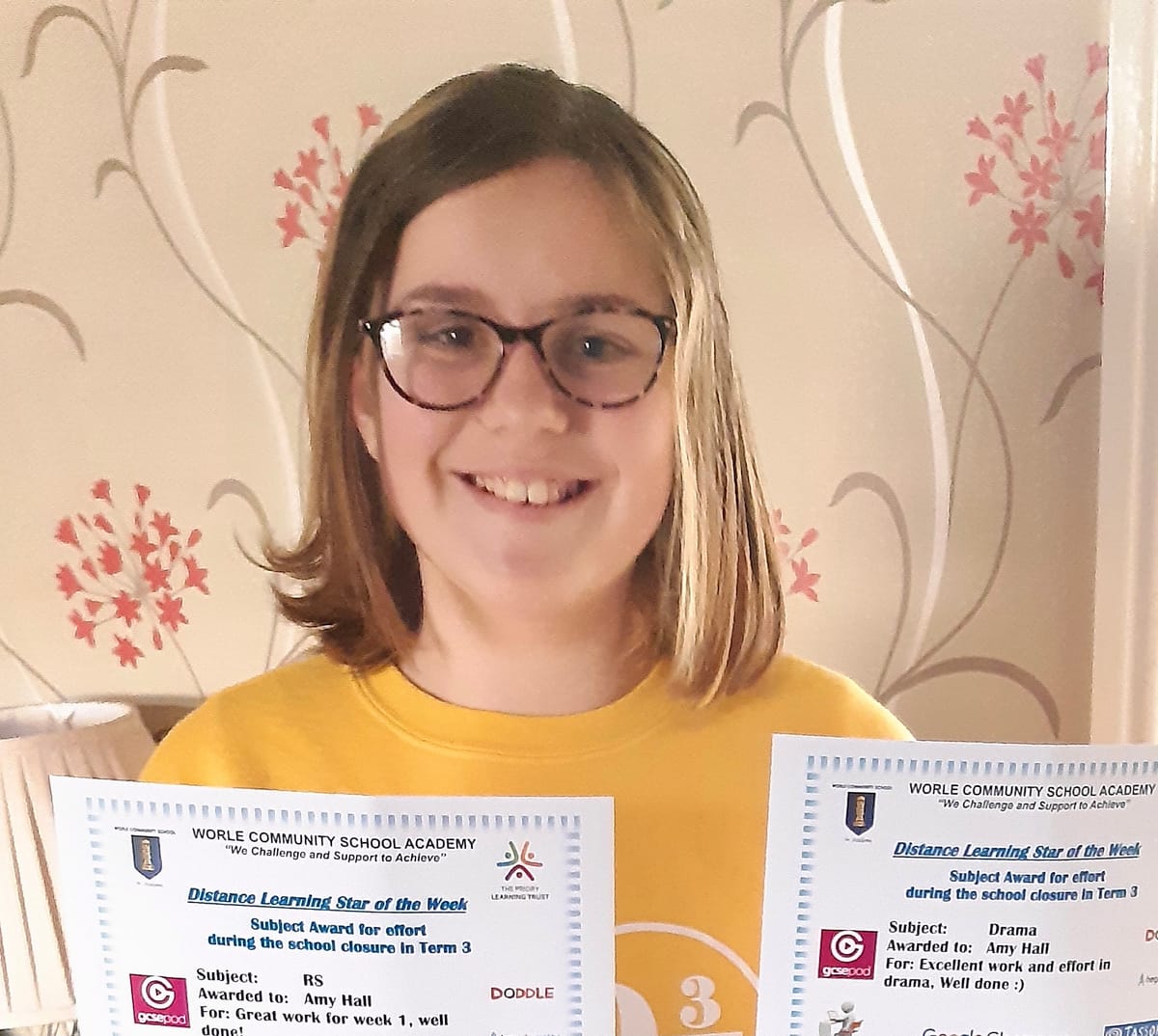 Amy, Beth and Chace praised as ‘Learning Stars’ alongside hundreds of students