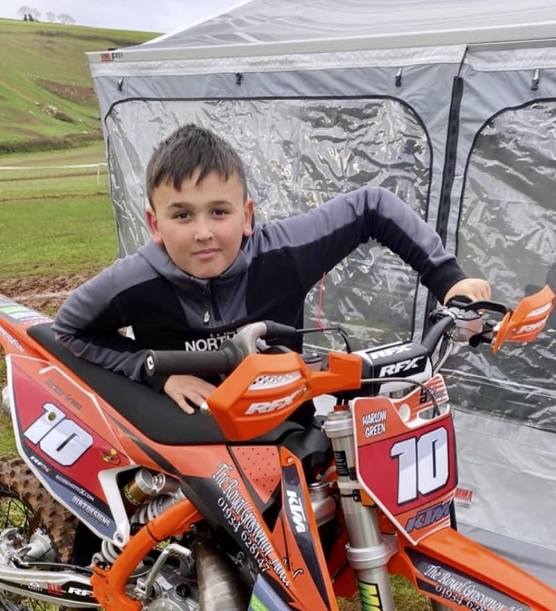 Harlow, 11, on fast track course to be a future motorcross British champion
