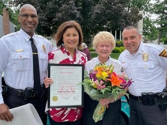 Thousands celebrate school crossing guard Claire, 94, retiring after 57 years