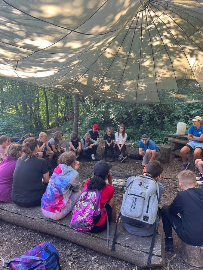 Brilliant students enjoy den building, bushcraft and more at their summer camp