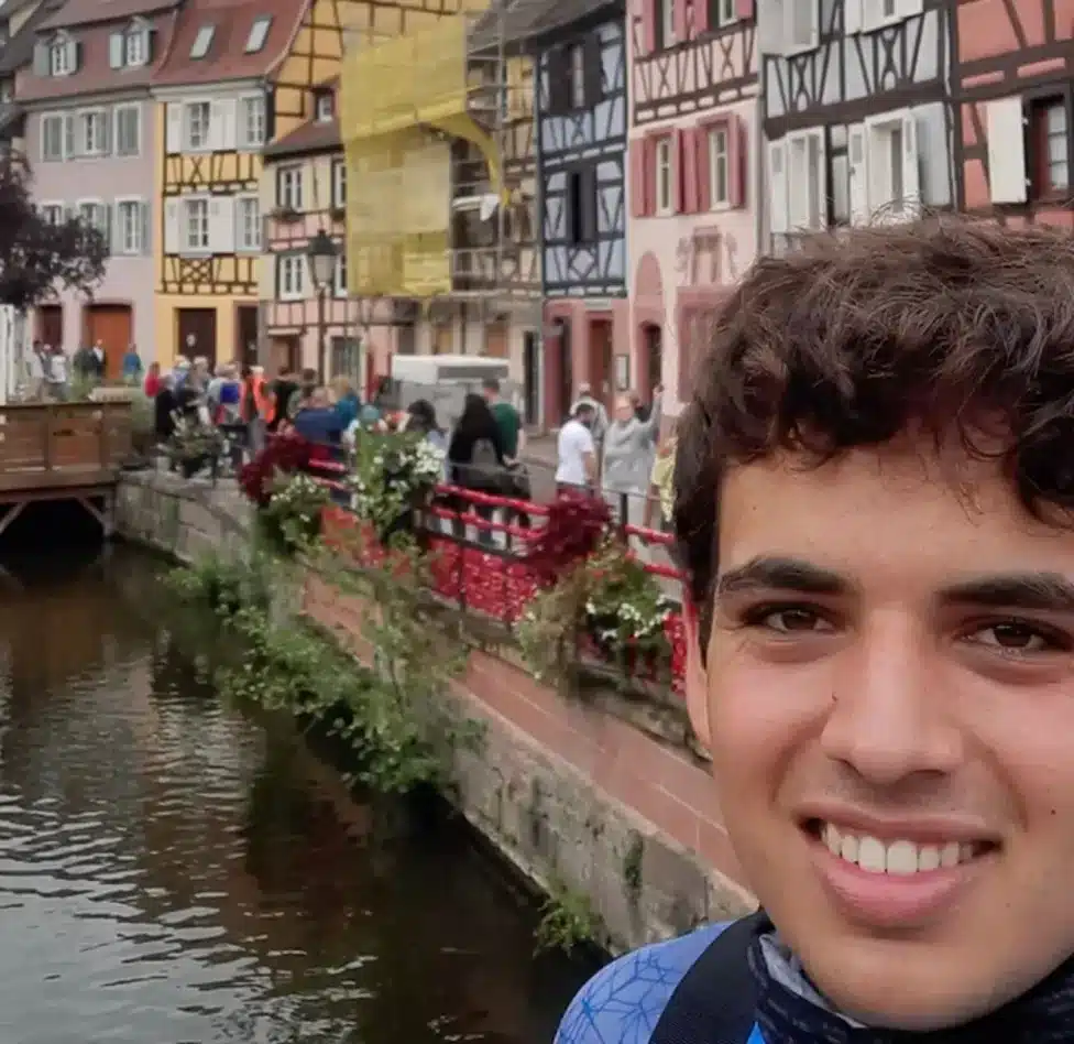 Italian student does 1,500km bike ride in 15 days to visit grandparents in England