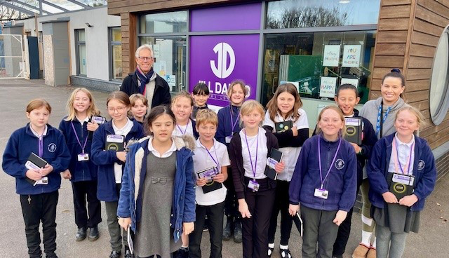 Pupils trained by Nigel Dando as they flock to become Jill Dando Journalists 