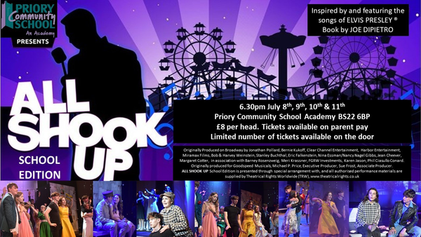 'All shook up' is a hit success in Weston Super Mare!