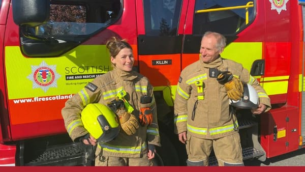 Father and daughter help protect their local community as on call firefighters