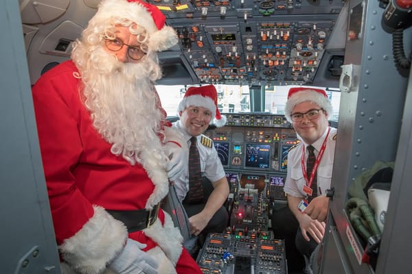 Santa's Sky-High Surprise: Bristol Airport's Magical Christmas Flight