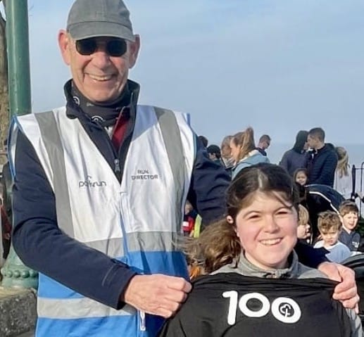 Worle School Student Emily Completed Her 100th Junior Parkrun at Clevedon on 9th March 2025.