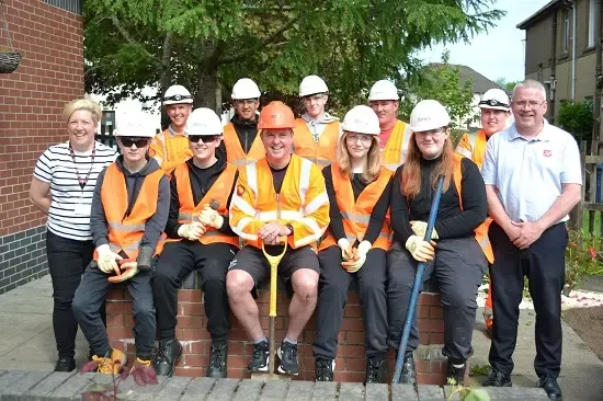 Young People Build Garden for Disabled Adults in Kilbirnie
