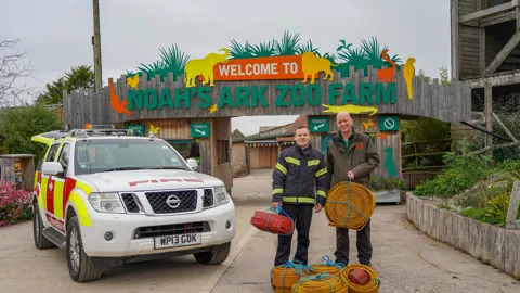 Hose About That! Bristol Airport’s Retired Hoses Get A New Lease of Life With Animals at Noah’s Ark Zoo Farm