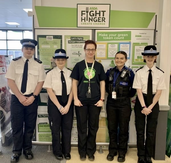 Young police cadets boosted by supermarket help