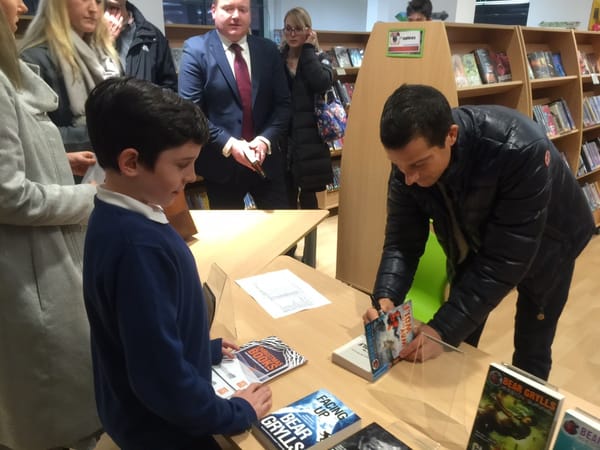 Bear Grylls book inspires resilience and literacy