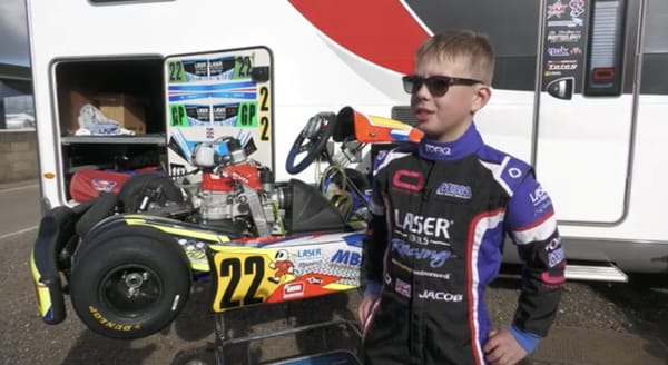 Jubilant Jacob, 9, following fast in footsteps of Lewis Hamilton after a scintillating win in his first British Championships event