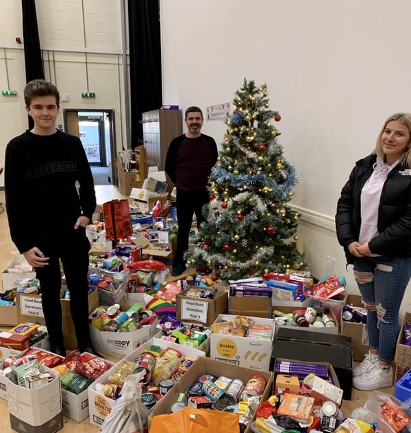 Generous school collects whopping 847kilos of food for those in need this Christmas