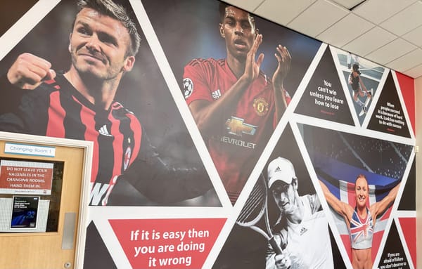 40-foot collage of Jessica Ennis-Hill, Andy Murray, Marcus Rashford and other world greats greet back-to-school students