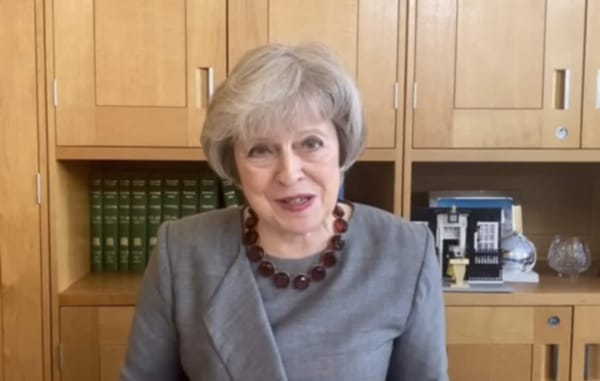 Theresa May praises students for their aspiration and ambition