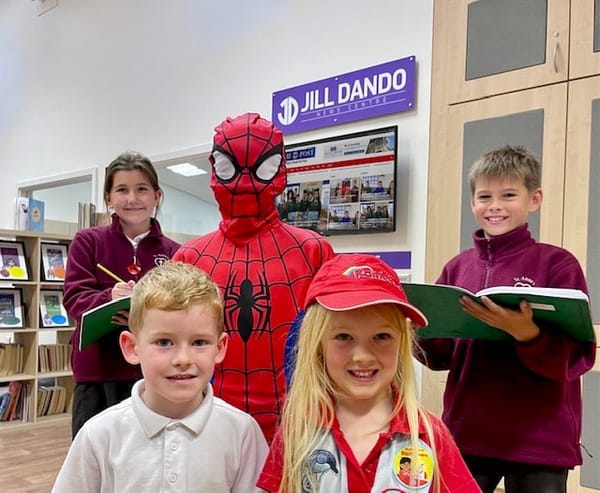 Spider-Man pops in to teach on kindness and good news journalism