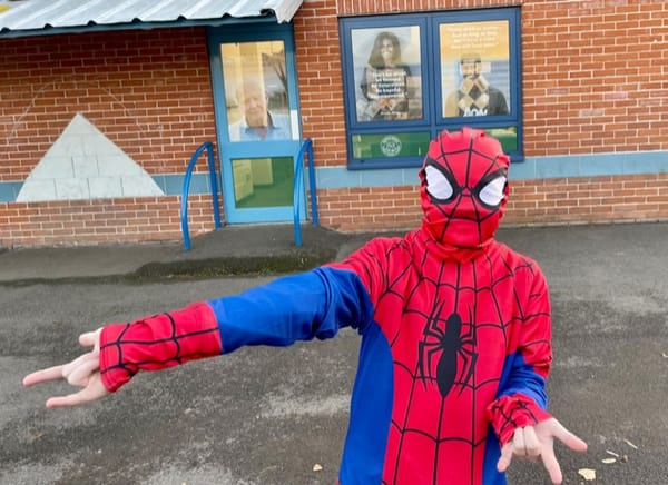 On Eve of Cinema Blockbuster, Spider-Man pays a Christmas visit to a UK school 