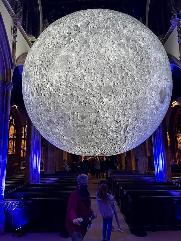 Thousands across UK viewing stunning world-famous Museum of the Moon art installation 