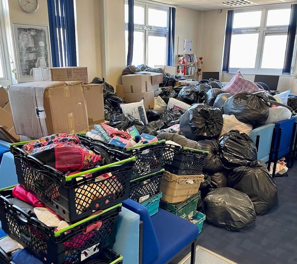 “Overwhelming” collection for Ukraine at school