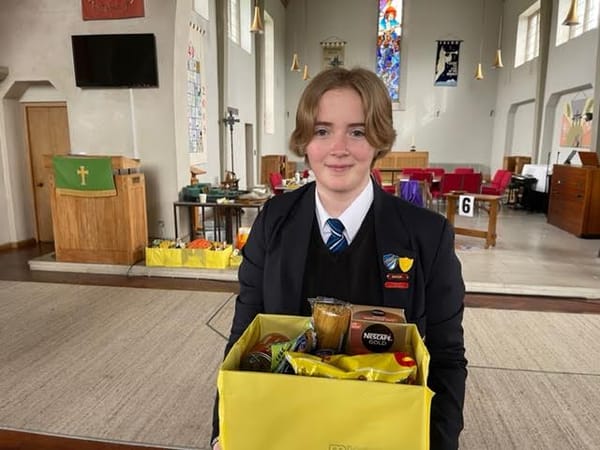 Amazing Ginny organises generous giveaway collection for families in the community for Easter