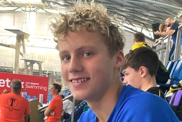 Super Zach stars at his first ever national swimming championships