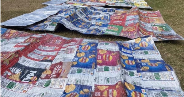 12-year-old makes survival blankets for homeless people out of crisp packets