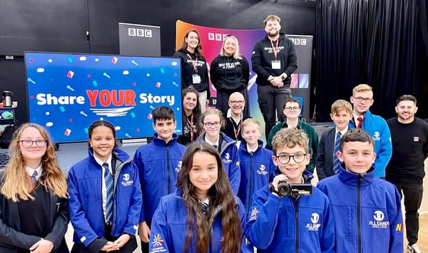 Thanks for coming! Staff of BBC HQ’s Media City wow hundreds at former school of TV legend 