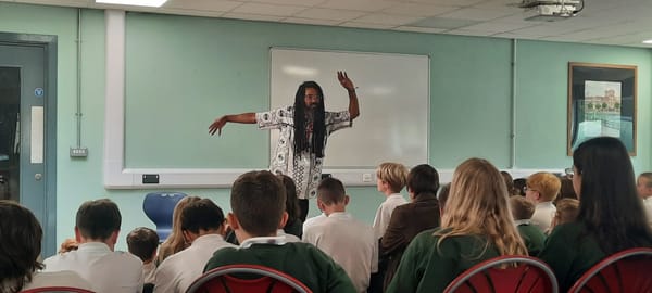 Traditional African storytelling brought to life for students