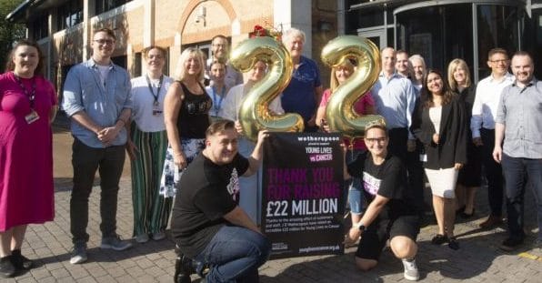 Good news for young people as pub chain reaches £22 million fundraising milestone