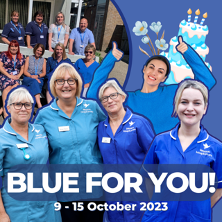 Businesses turn blue to support superb charity backed by Jill Dando and her former school