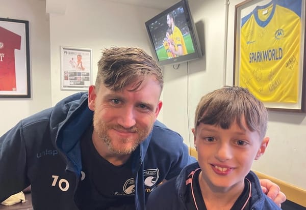 Zach, 10, meets hero footballer and writes first story for his school’s new Jill Dando News club