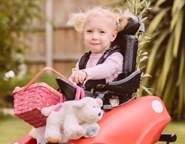 Good news as over 1400 very young children with disabilities provided with wonderful ‘Wizzybug’ wheelchairs (By Ellise)